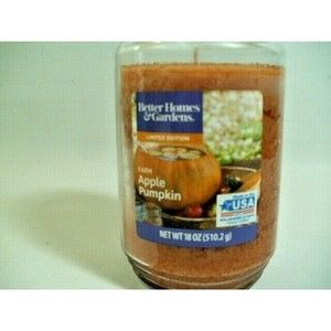 BETTER HOMES & GARDENS   FARM APPLE PUMPKIN CANDLE  18OZ   LIMITED EDITION